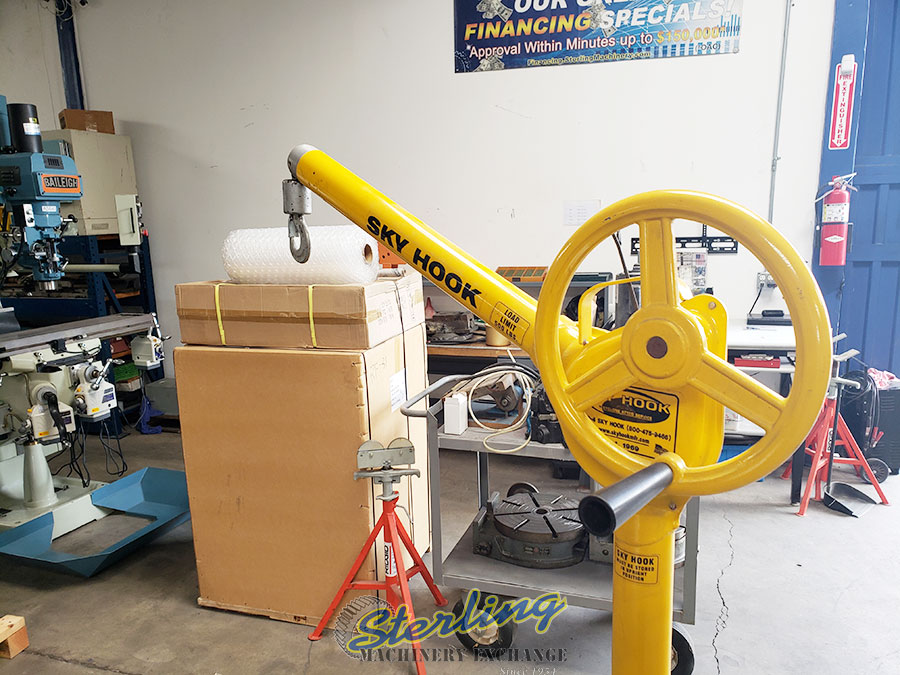 Used Sky Hook Portable Steel Crane Lifting Device Cranes Sterling