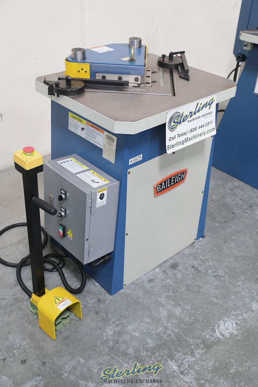 Brand New Baileigh Hydraulic Fixed Angle Sheet Metal Notcher Notching