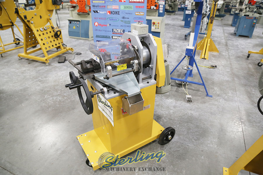 For Sale 3" Used (Demo Machinery) Baileigh Eccentric Cut End Mill Style Tube & Pipe Notcher