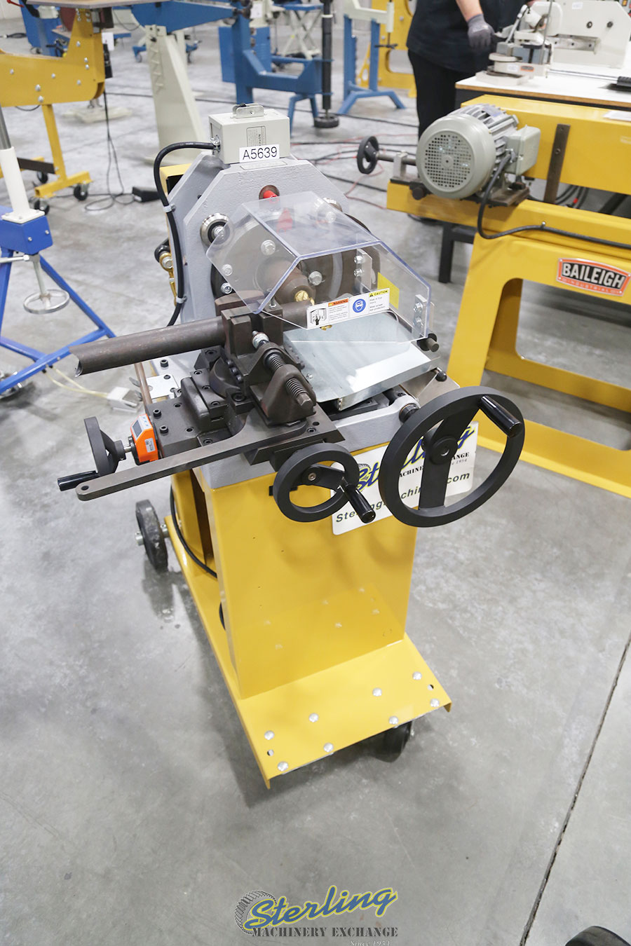 For Sale 3" Used (Demo Machinery) Baileigh Eccentric Cut End Mill Style Tube & Pipe Notcher