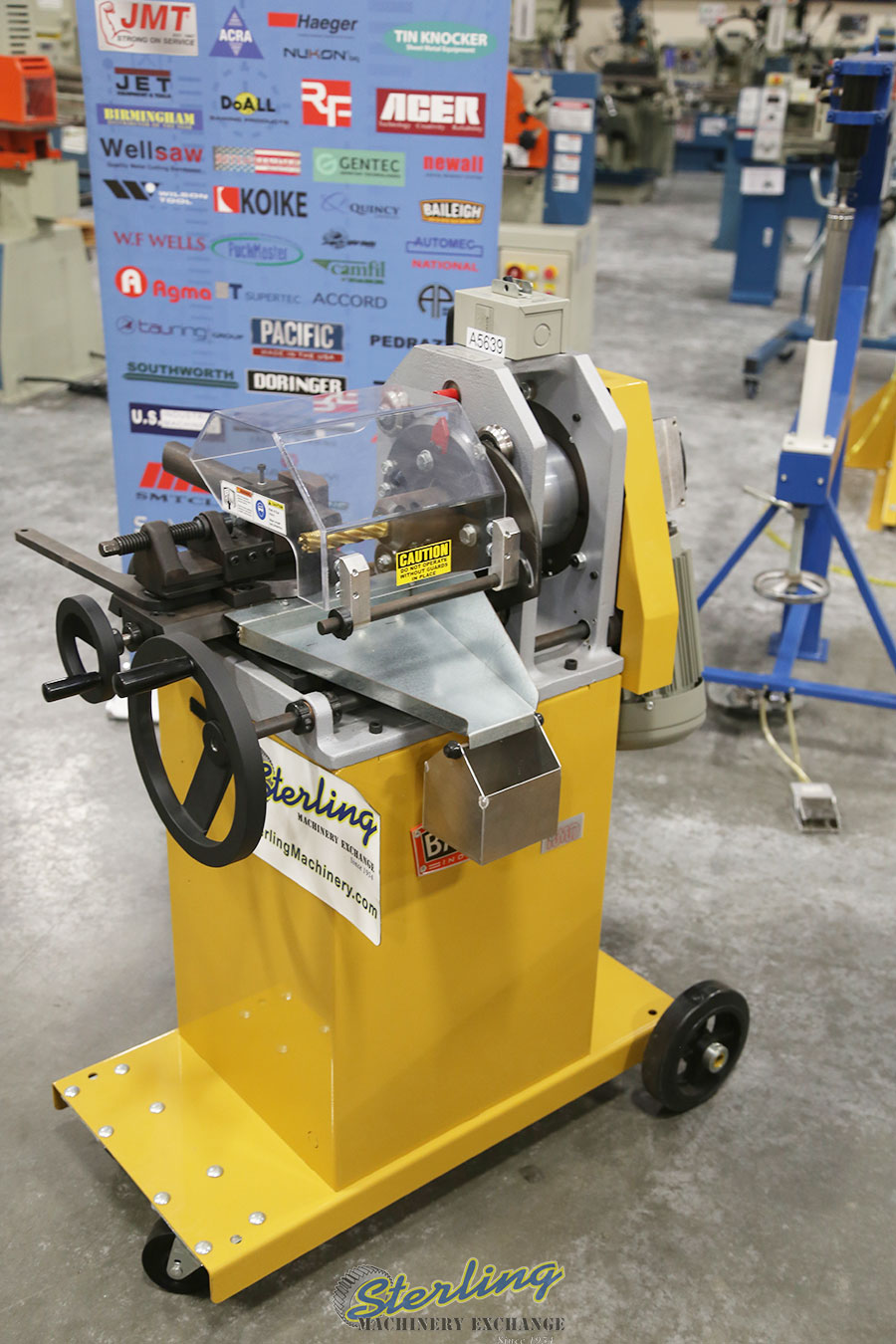 For Sale 3" Used (Demo Machinery) Baileigh Eccentric Cut End Mill Style Tube & Pipe Notcher