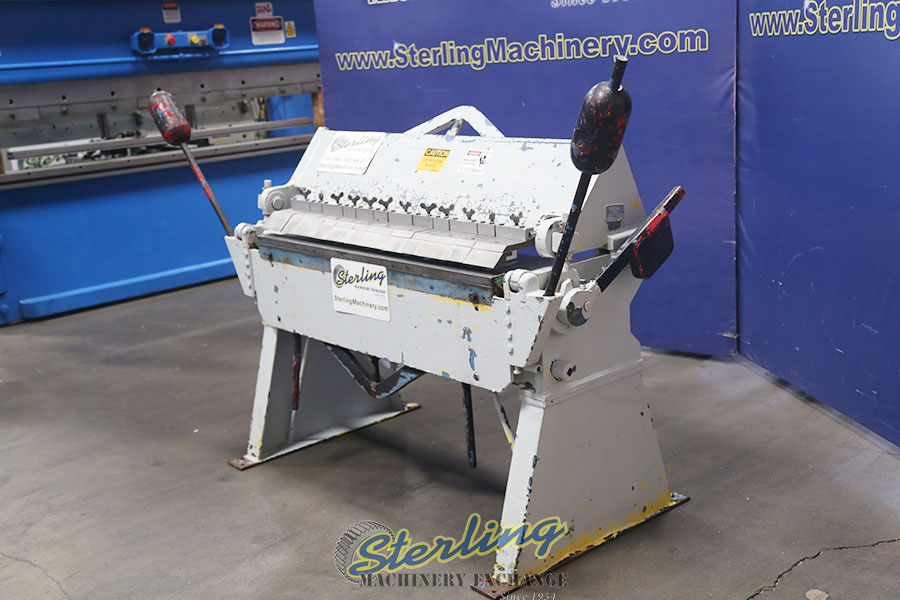 Used Chicago Heavy Duty Finger Brake "Made In America" Box & Pan/Hand