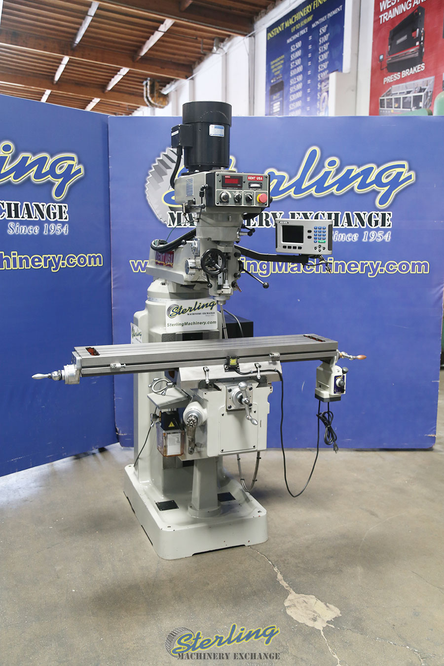 Used Kent Vertical Milling Machine with Inverter Head (Excellent