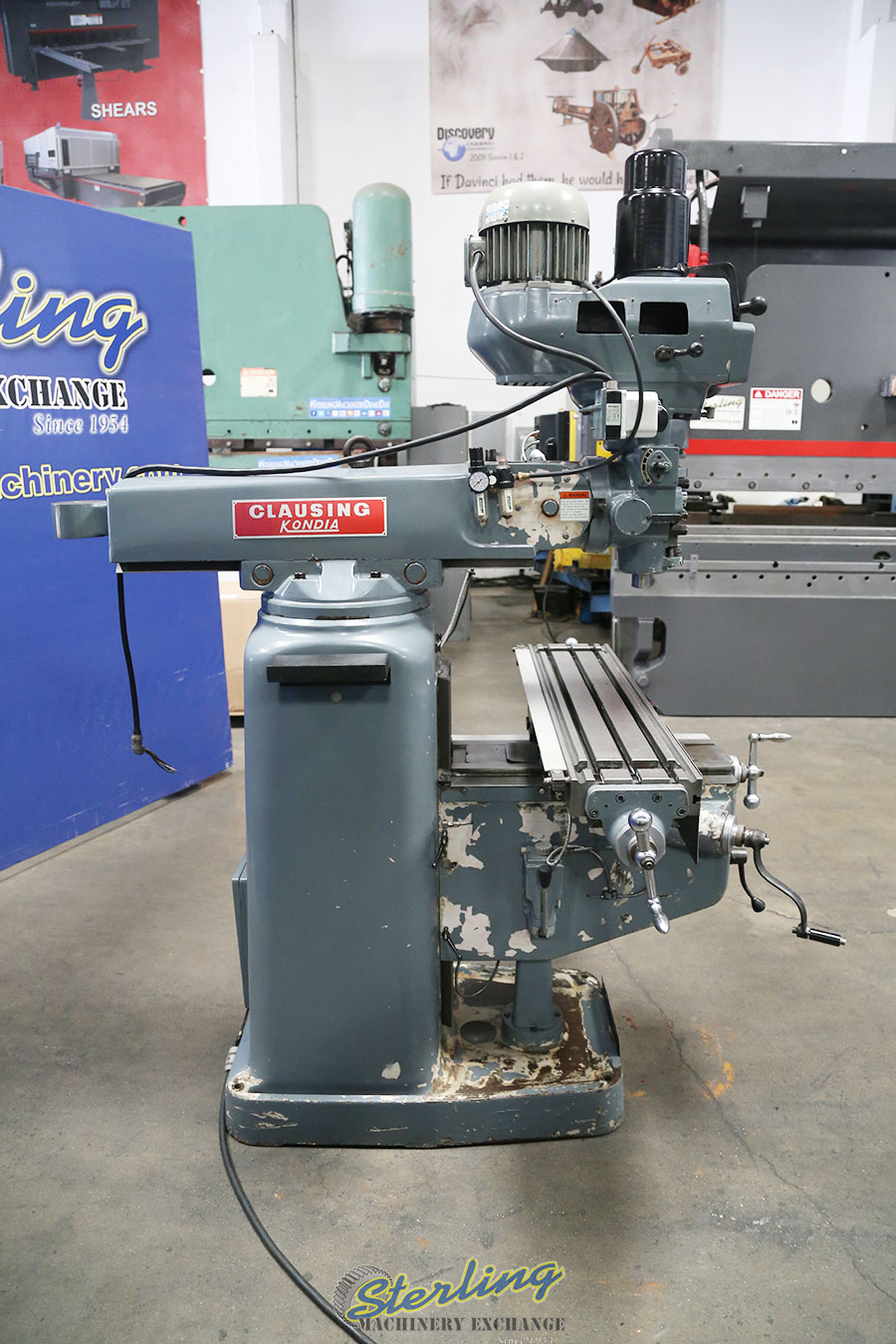 For Sale 9" x 42" Used Kondia Vertical Milling Machine with Variable