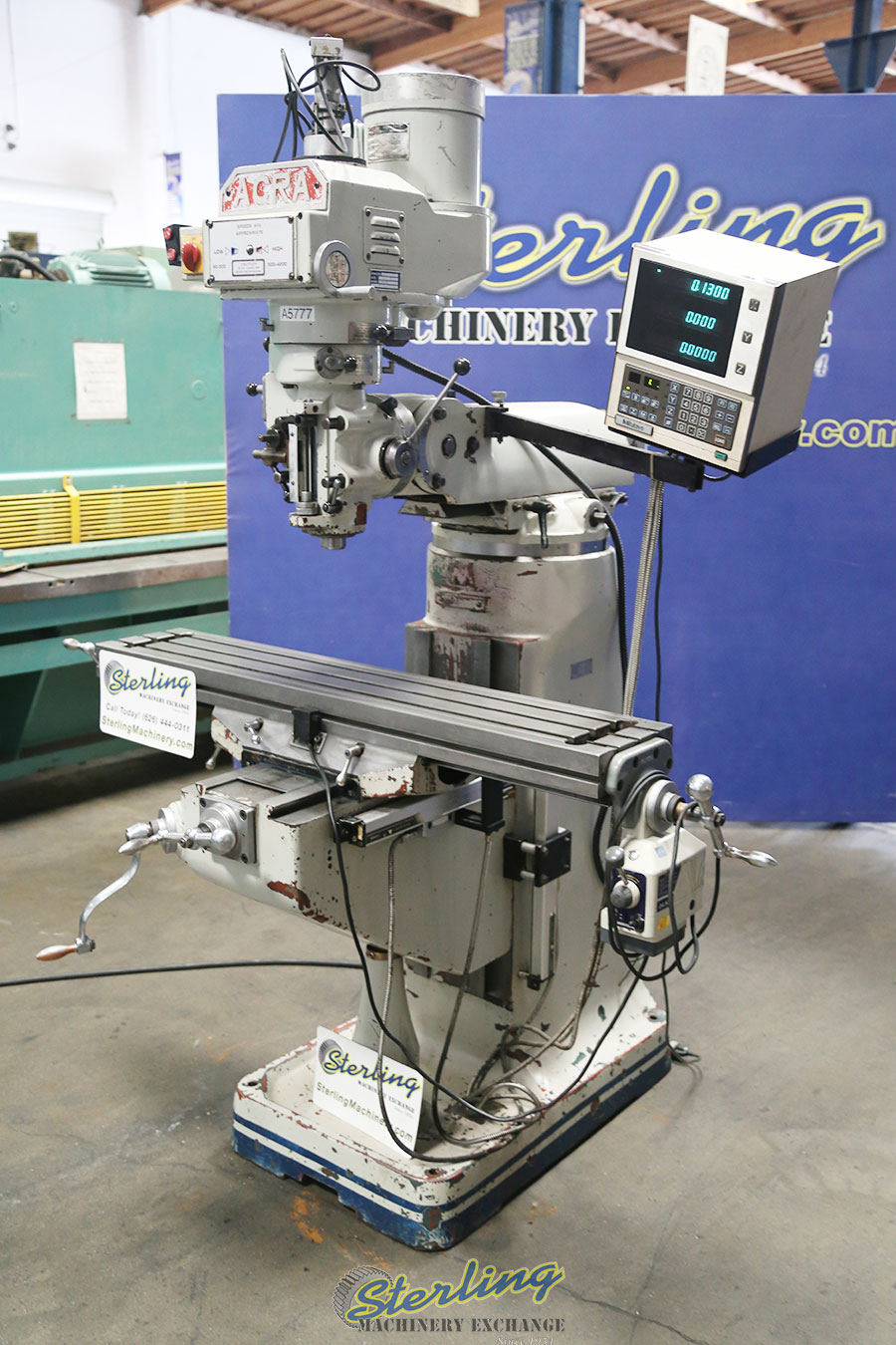 Used Acra Vertical Milling Machine Sterling Machinery