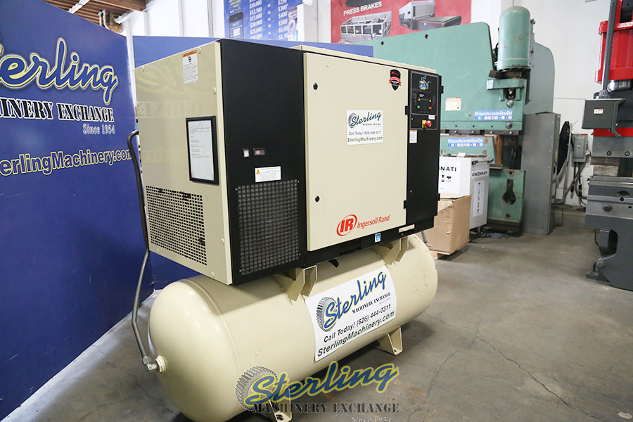 Used Ingersoll Rand Air Compressor With Sound Enclosure and Air Tank