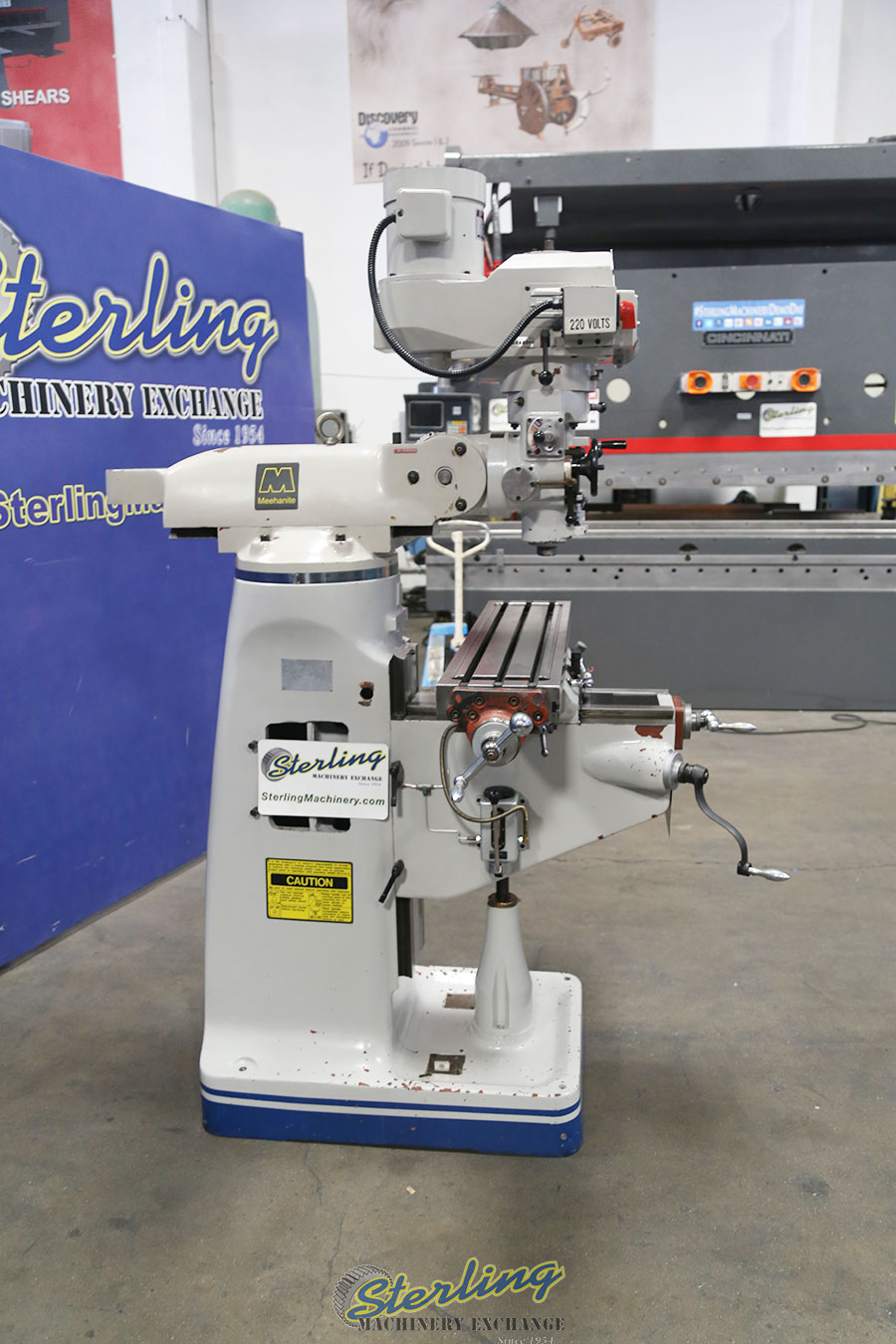 Used Acra Vertical Milling Machine (Variable Speed) "Bridgeport Copy