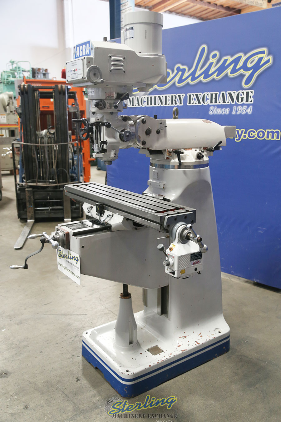 For Sale 9" x 42" Used Acra Vertical Milling Machine (Variable Speed