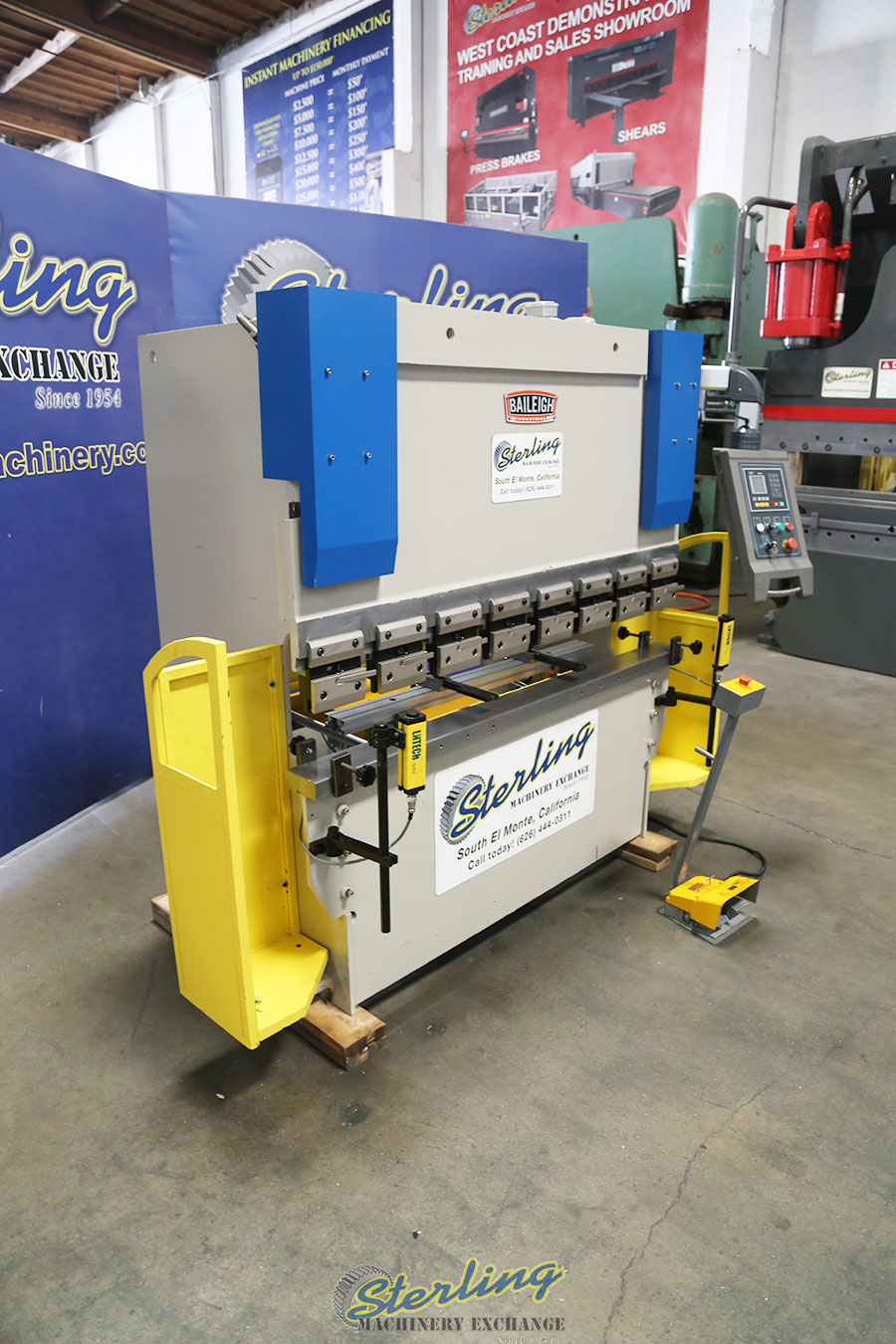 For Sale 33 Ton x 5' Used Baileigh Hydraulic NC Press Brake With X