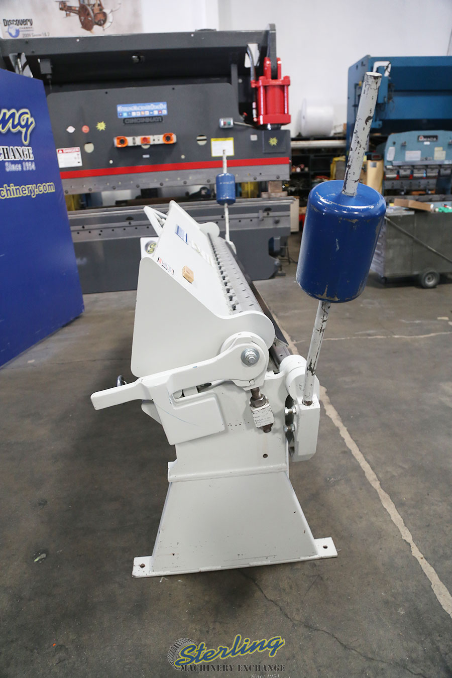 For Sale 12 Ga. x 8' Used Birmingham Box & Pan Manual Finger Brake "Great Condition", Made In