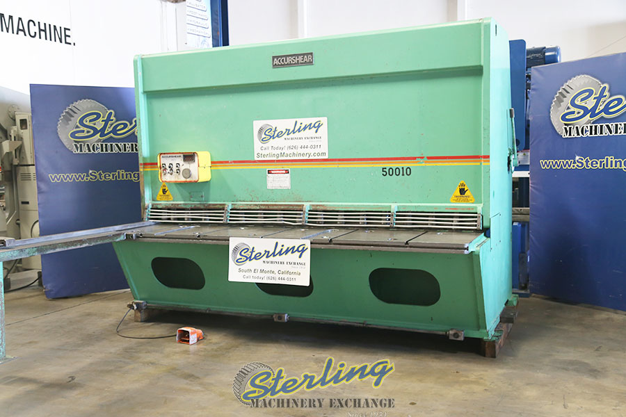 Used Accurshear Hydraulic Power Shear For Heavy Duty Metal Cutting