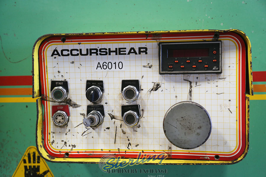 Used Accurshear Hydraulic Power Shear For Heavy Duty Metal Cutting