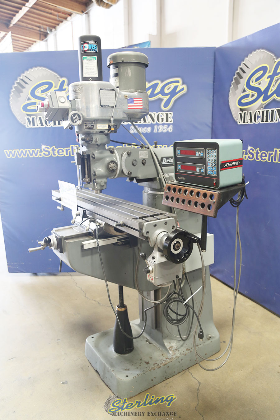 Used Bridgeport Vertical Milling Machine Milling Machines Sterling