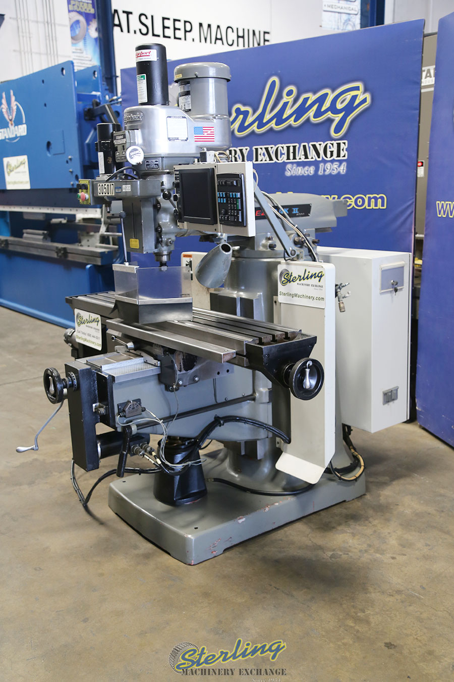 For Sale 11" x 58" Used Bridgeport Series 1 EZ Trak II 3 Axis CNC