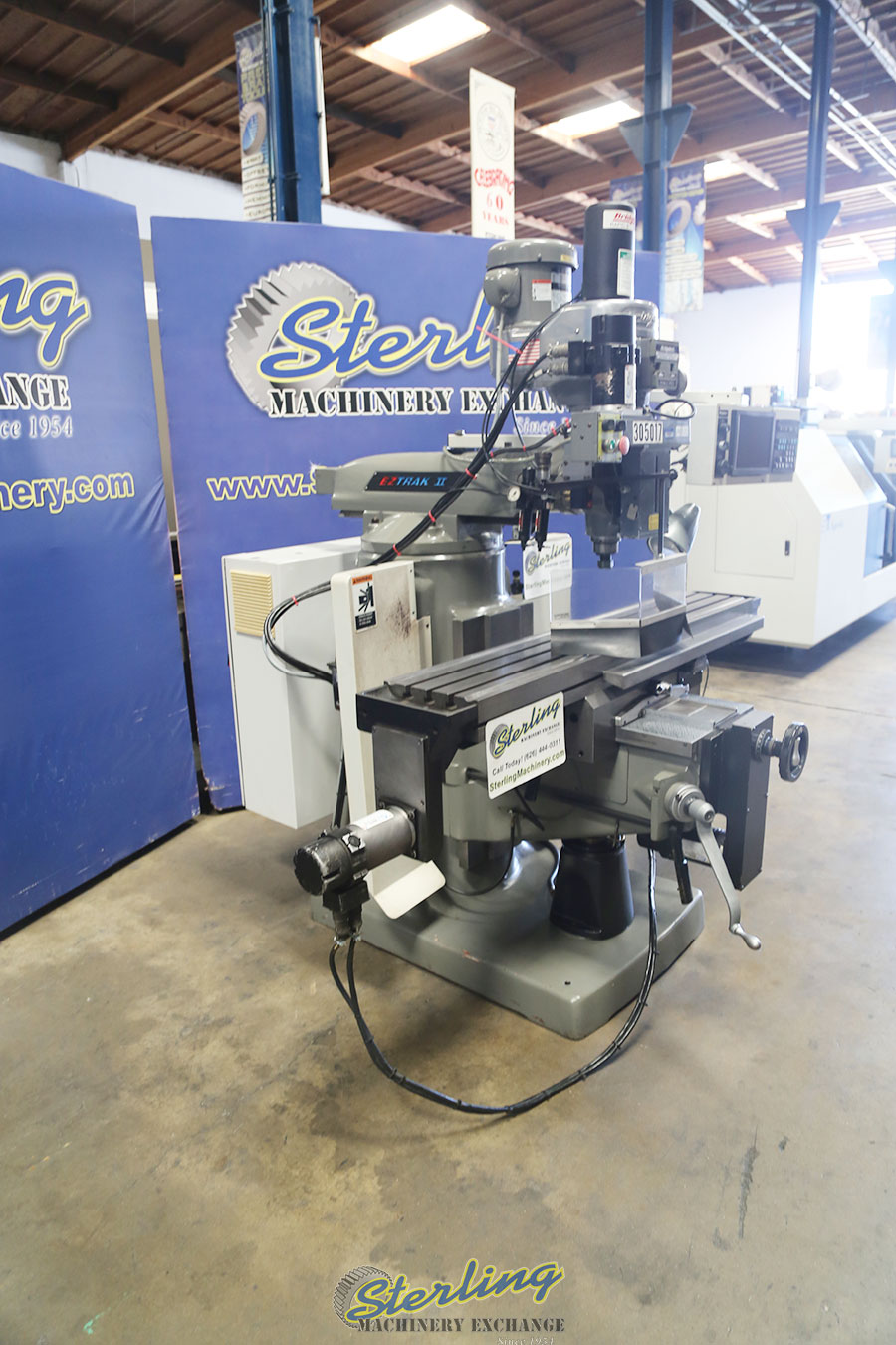 Used Bridgeport Series 1 EZ Trak II 3 Axis CNC Milling Machine Sterling