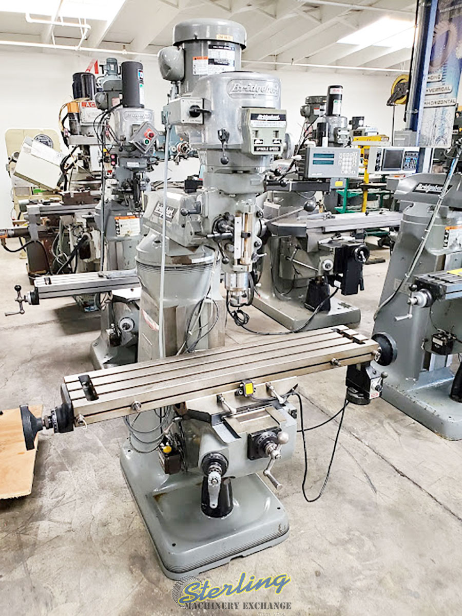 For Sale 9" x 49" Used Bridgeport Vertical Milling Machine "Late Model