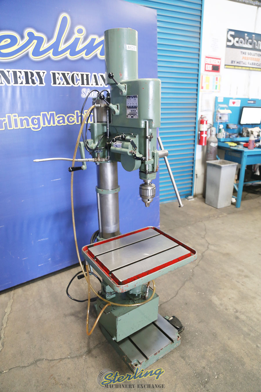 Used Feeler Geared Head Drill Press W/ Powered Down Feed and Tapping