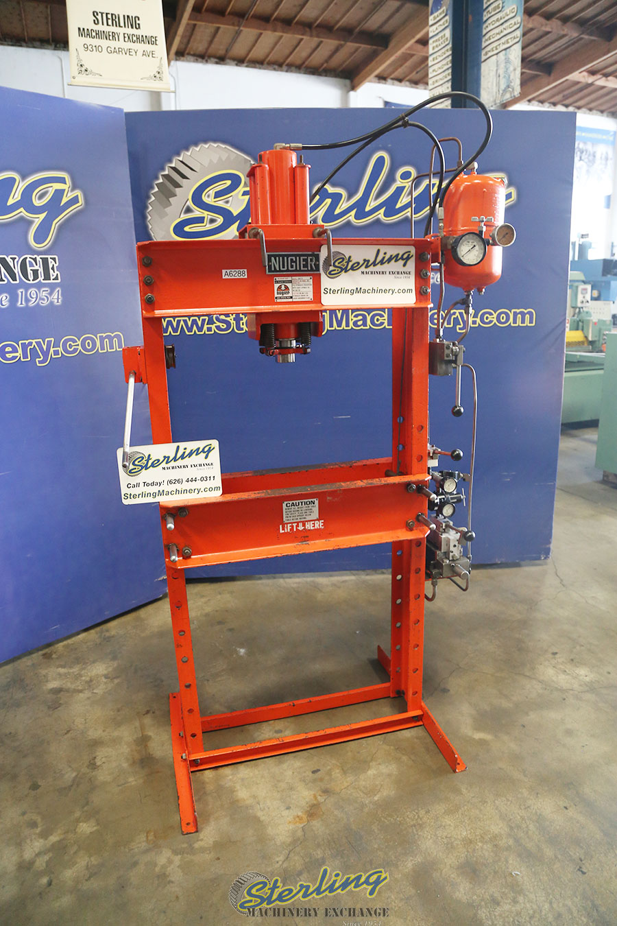 Used Nugier Air Over Hydraulic Operated H Frame Press Presses