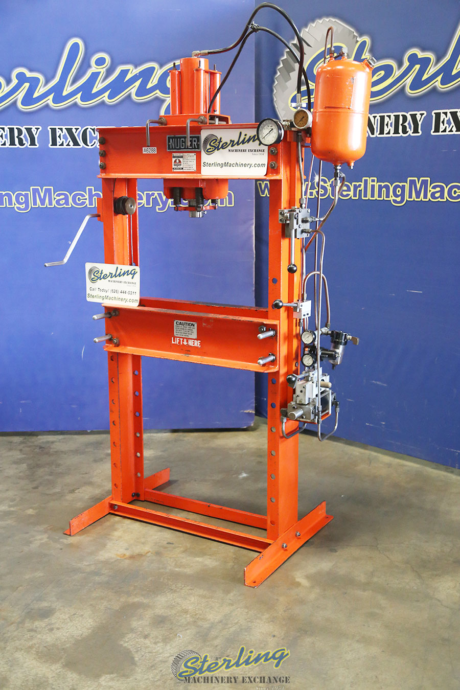 Used Nugier Air Over Hydraulic Operated H Frame Press Presses Sterling Machinery