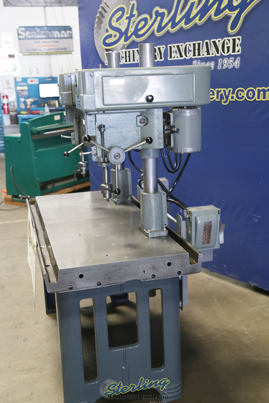 Used Clausing 2 Head Drill Press and Heavy Duty Table MultiHead