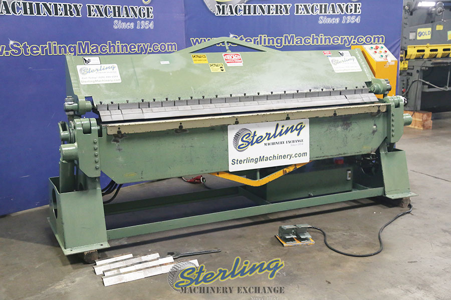 For Sale 12 Ga. x 8' Used Chicago Hydraulic Powered Leaf Brake, Mdl