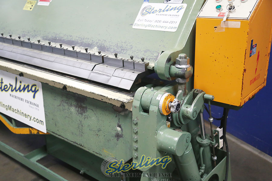 For Sale 12 Ga. x 8' Used Chicago Hydraulic Powered Leaf Brake, Mdl