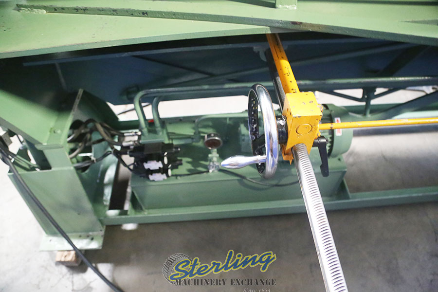 For Sale 12 Ga. x 8' Used Chicago Hydraulic Powered Leaf Brake, Mdl