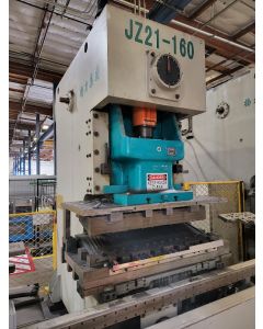 Used-Ying Lin-Used Ying Lin Side Gap Frame Punch Press (Open Back Fixed Bed Press) NEEDS NEW CONTROL SYSTEM-JZ21-160-A6867-01