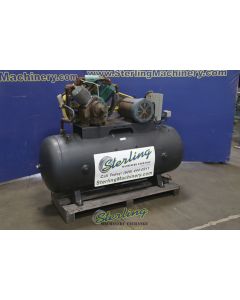 Used-Buckeye Boiler Company-Used Buckeye Boiler Company Horizontal Air Compressor with Tank---A7193-01