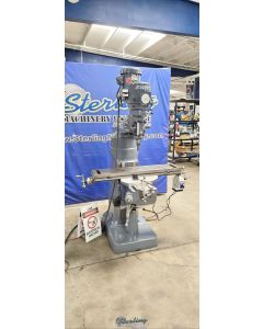 Used-BRIDGEPORT-Used Bridgeport Variable Speed Vertical Milling Machine (With Tooling Kit Including- Clamping Kit, Machinist Vise, Collets)-SERIES 1-A7722-01