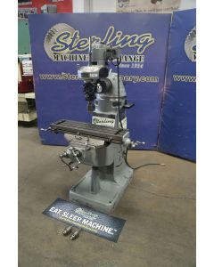 Used-BRIDGEPORT-Used Bridgeport/Hardinge Vertical Milling Machine (American Made) Step Pulley-SERIES 1-A7861-01