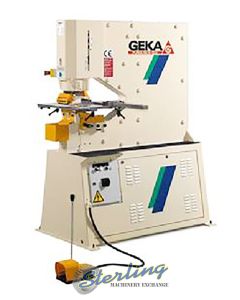 New-Geka-Brand New Geka Puma Series Hydraulic (Deep Throat) Ironworker Single End Punch with 5 Power Settings-PUMA 80SD-SMPUMA80SD-01
