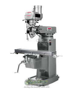 New-Jet-Brand New Jet Vertical Milling Machine .  Includes 3 Axis Acu-Rite DRO, X, Y and Z Power Feeds and Air Power Drawbar-JTM-1050EVS2/230-JT9-690650-SMJTM1050VS2-01