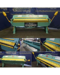 Used-Chicago-Used Chicago Hand Box & Pan Brake (Brake is STRAIGHT BRAKE only.  The fingers are welded together.  )  NOTE:  Brake has ONLY Bar Roll Attachment.  Cannot use as individual finger brake.-W37-PR1013-01