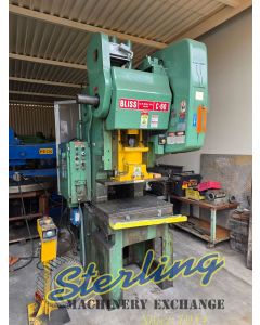 Used-Bliss-Used Bliss OBI Punch Press Heavy Duty Press Open Back Non Inclinable-C-60-PR1048-01
