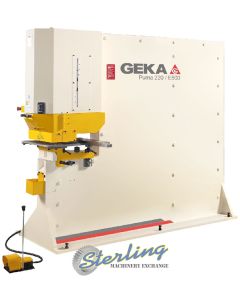 New-Geka-Brand New Geka Puma Series Hydraulic Ironworker Single End Hydraulic Punch with 5 Power Settings-PUMA 220S-SMPUMA220S-01