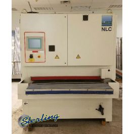 Used-HANS WEBER SCHLEIFMASCHINEN-Used Hans Weber Schleiftechnik Wet Belt Grinder With Oscillating Heads For Laser Cut Metal Pieces-NLC1P-1350-A4692