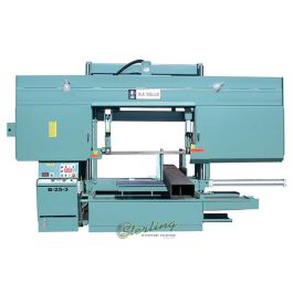 New-W.F. Wells-Brand New W.F. Wells Semi-Automatic Hydraulic Horizontal Twin Post Bandsaw-B-25-3-SMB253