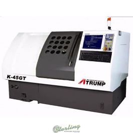 New-Atrump-Brand New Atrump CNC 30° Slant Bed (Gang Tooling & 8 T Turret) Lathe-K45GT-SMK45GT