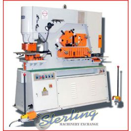 New-U.S. Industrial-Brand New U.S. Industrial Hydraulic Ironworker with Dual Operator Stations-USHI-155T-DO-XT-SMUSHI155TDOXT