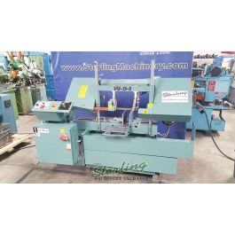 Used-W.F. Wells-BRAND NEW W.F. WELLS SEMI-AUTOMATIC HORIZONTAL TWIN POST BANDSAW *AMERICAN MADE*,-W-9-1-A5049