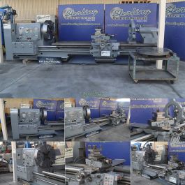 Used-POREBA-Used Poreba Heavy Duty Gap Bed Engine Lathe-TR100-B1-A4749