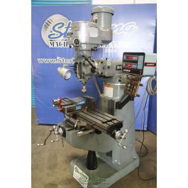 Used-BRIDGEPORT-Used Bridgeport Variable Speed Vertical Milling Machine (Excellent Condition- Original Paint) INCLUDES VISE AND TOOLING-SERIES 1-A6853