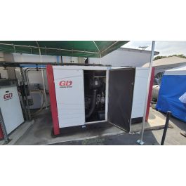 Used-Gardner Denver-Used Gardner Denver Two Stage Stationary Base Mounted Air Compressor with Enclosure-VST55-90A, VST Series-A6683