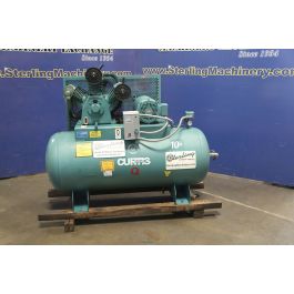 Used-California-Used California Horizontal Air Compressor With Tank---A6988