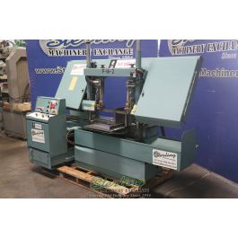 Used-W.F. Wells-Used W.F. Wells Semi-Automatic Horizontal Twin Post Band Saw-F-16-2-A7128