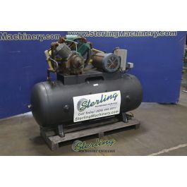 Used-Buckeye Boiler Company-Used Buckeye Boiler Company Horizontal Air Compressor with Tank---A7193