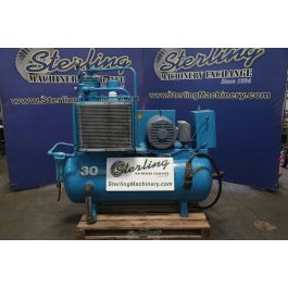 Used-LEROI-Used Leroi Horizontal Air Compressor Piston Type with Horizontal Tank-Model 30-A7315
