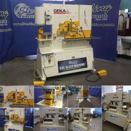 Used-Geka-Used Geka Hydraulic Dual Operation Ironworker Heavy Duty Fabricator (Over $3,500 in new parts!)-Hyd 100-A7328
