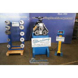 Used-ERCOLINA HELLER-Used Ercolina Hydraulic Angle Roll with Rack of Tooling Rolling Rolls-CE40MR3-M-A7618